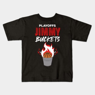 Playoffs Jimmy Buckets black ver Kids T-Shirt